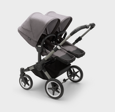 Load image into Gallery viewer, Bugaboo Donkey 5 Twin Pushchair &amp; Maxi-Cosi Pebble 360 Travel System - Graphite / Grey Melange
