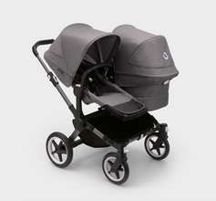 Load image into Gallery viewer, Bugaboo Donkey 5 Duo Pushchair &amp; Cybex Cloud T Travel System - Graphite/Grey Melange
