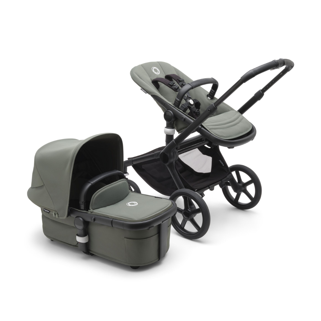 Bugaboo Fox 5 Ultimate Cybex Cloud T Travel System - Black/Forest Green