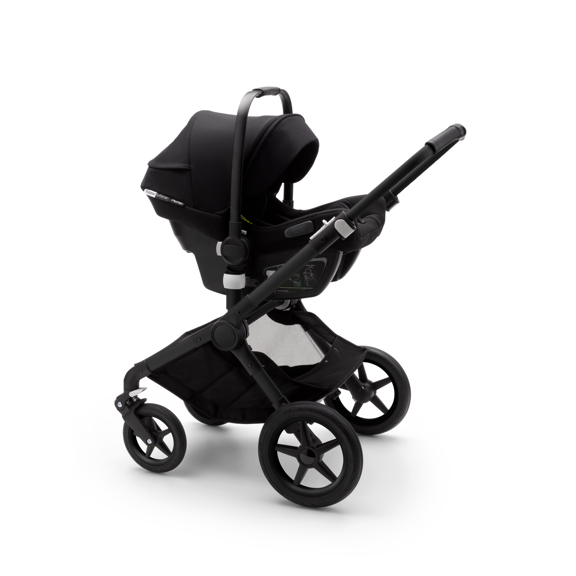 Bugaboo Turtle Air by Nuna Car Seat | Black | 2022 Model | On a Chassis