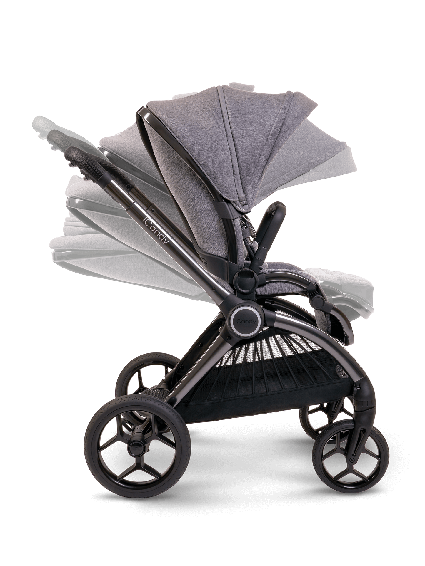 iCandy Core Pushchair & Maxi Cosi Pebble 360 Travel System | Light Grey