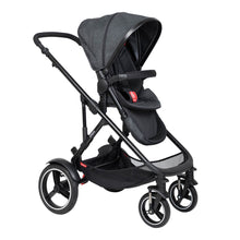 Load image into Gallery viewer, Phil &amp; Teds Voyager V6 Double Pushchair - Black
