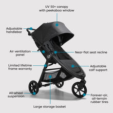 Load image into Gallery viewer, Baby Jogger City Mini GT 2 with Carrycot &amp; Cybex Cloud T Travel System - Opulent Black
