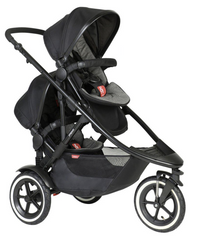 Phil & Teds Sport Verso Tandem Pushchair with Double Kit - Charcoal Grey