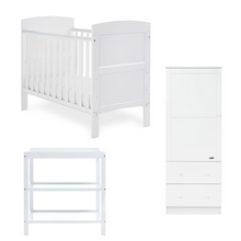 Load image into Gallery viewer, Obaby Grace Mini 3 Piece Room Set- White

