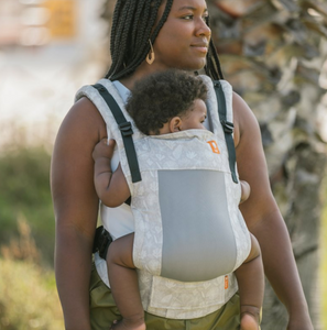 Tula Free-to-Grow Coast Baby Carrier | Isle | Grey Shells | Papoose | Sling | Baby Wearing | Direct4baby