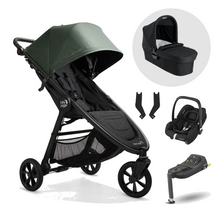 Load image into Gallery viewer, Baby Jogger City Mini GT 2 Travel System with Maxi-Cosi Cabriofix Car Seat - Briar Green
