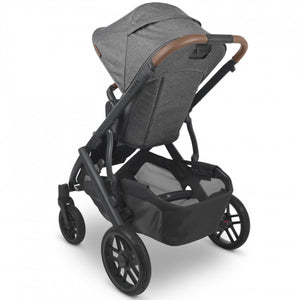 UPPAbaby Vista Double Pushchair & Carrycot - Greyson (Charcoal Melange/Carbon/Saddle Leather)