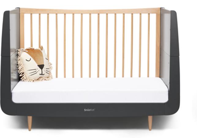 SnuzKot Skandi Cot Bed  - Slate Natural