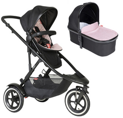 Phil & Teds Sport Verso Pushchair with Carrycot Bundle | Pink
