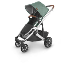Load image into Gallery viewer, UPPAbaby Cruz Pushchair &amp; Carrycot - Emmett (Sage Green Melange/Silver/Saddle Leather)
