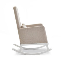 Load image into Gallery viewer, Obaby High Back Rocking Chair - White and Oatmeal
