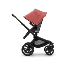 Load image into Gallery viewer, Bugaboo Fox 5 Pushchair &amp; Carrycot - Black/Grey Melange/Sunrise Red
