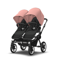 Load image into Gallery viewer, Bugaboo Donkey 5 Twin Pushchair &amp; Carrycot - Graphite / Midnight Black /  Morning Pink
