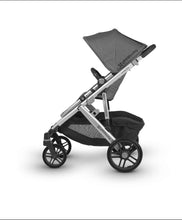 Load image into Gallery viewer, UPPAbaby Vista Pushchair &amp; Maxi Cosi Cabriofix i-Size Travel System | Jordan (Charcoal Melange/Silver/Black Leather)
