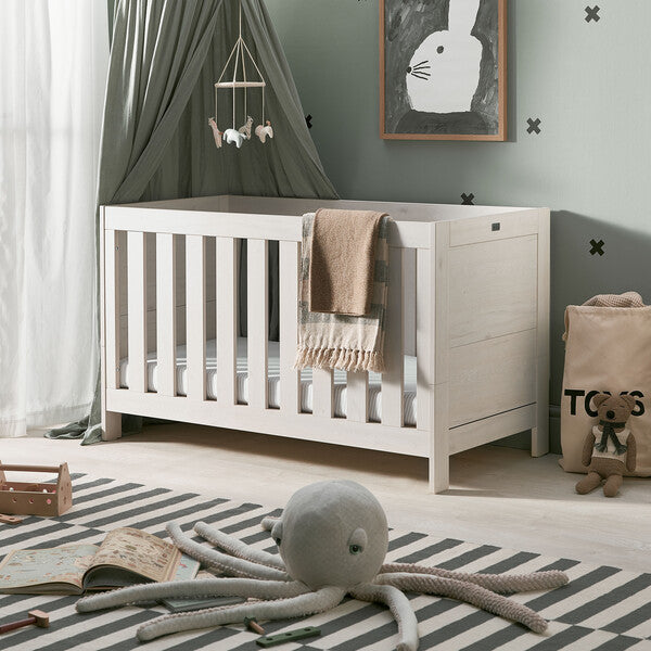 Silver Cross Alnmouth Cot Bed Angled Lifestyle Image
