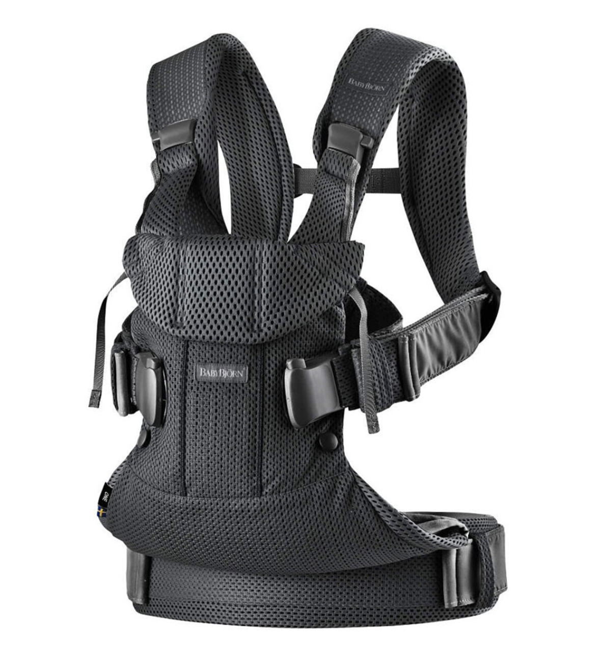 BABYBJ RN Baby Carrier One Air 3D Mesh Black Papoose Sling