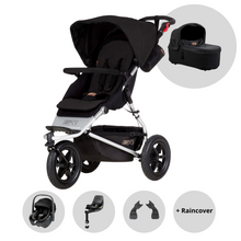 Load image into Gallery viewer, Mountain Buggy Urban Jungle Black Bundle with MaxiCosi Pebble 360 and Base Travel System
