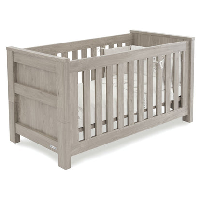 Babystyle Charnwood Bordeaux Ash Cot Bed | 140xm x 70xm | Direct4baby