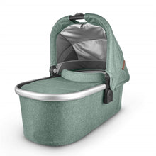 Load image into Gallery viewer, UPPAbaby Cruz Pushchair &amp; Carrycot With Maxi Cosi Cabriofix i-Size |  Emmett (Sage Green Melange/Silver/Saddle Leather)
