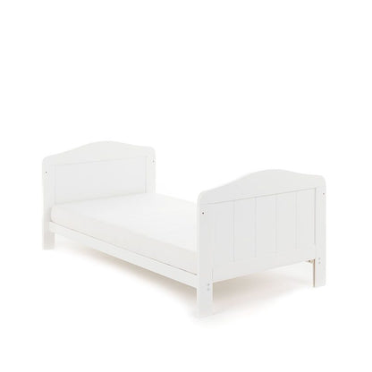 Obaby Whitby Cot Bed & Foam Mattress - White