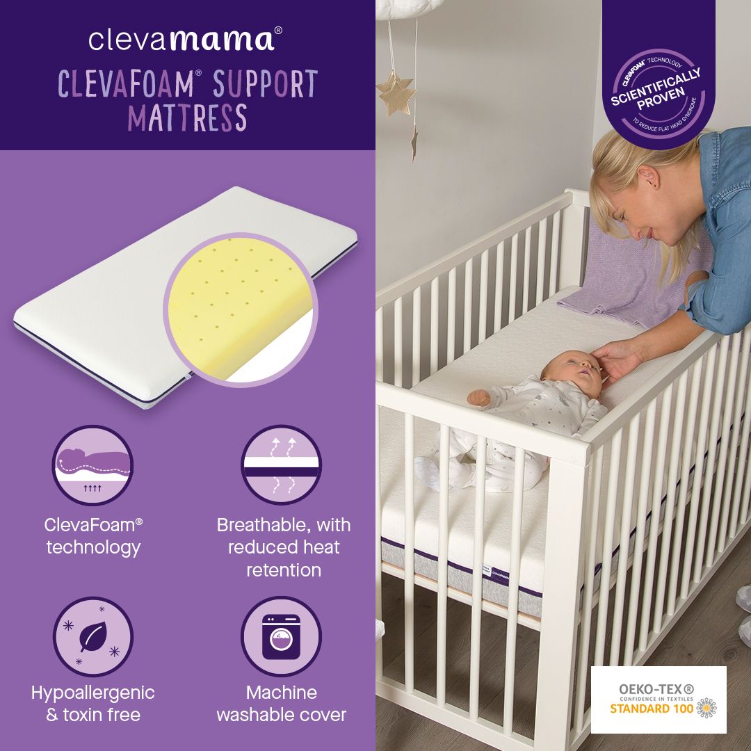 Premium ClevaFoam Support Mattress - 60 x 120 x 9 cm - Cot Size