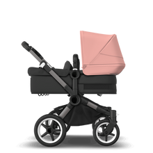 Load image into Gallery viewer, Bugaboo Donkey 5 Twin Pushchair &amp; Carrycot - Graphite / Midnight Black /  Morning Pink
