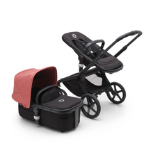 Load image into Gallery viewer, Bugaboo Fox 5 Pushchair &amp; Carrycot - Black/Midnight Black/Sunrise Red
