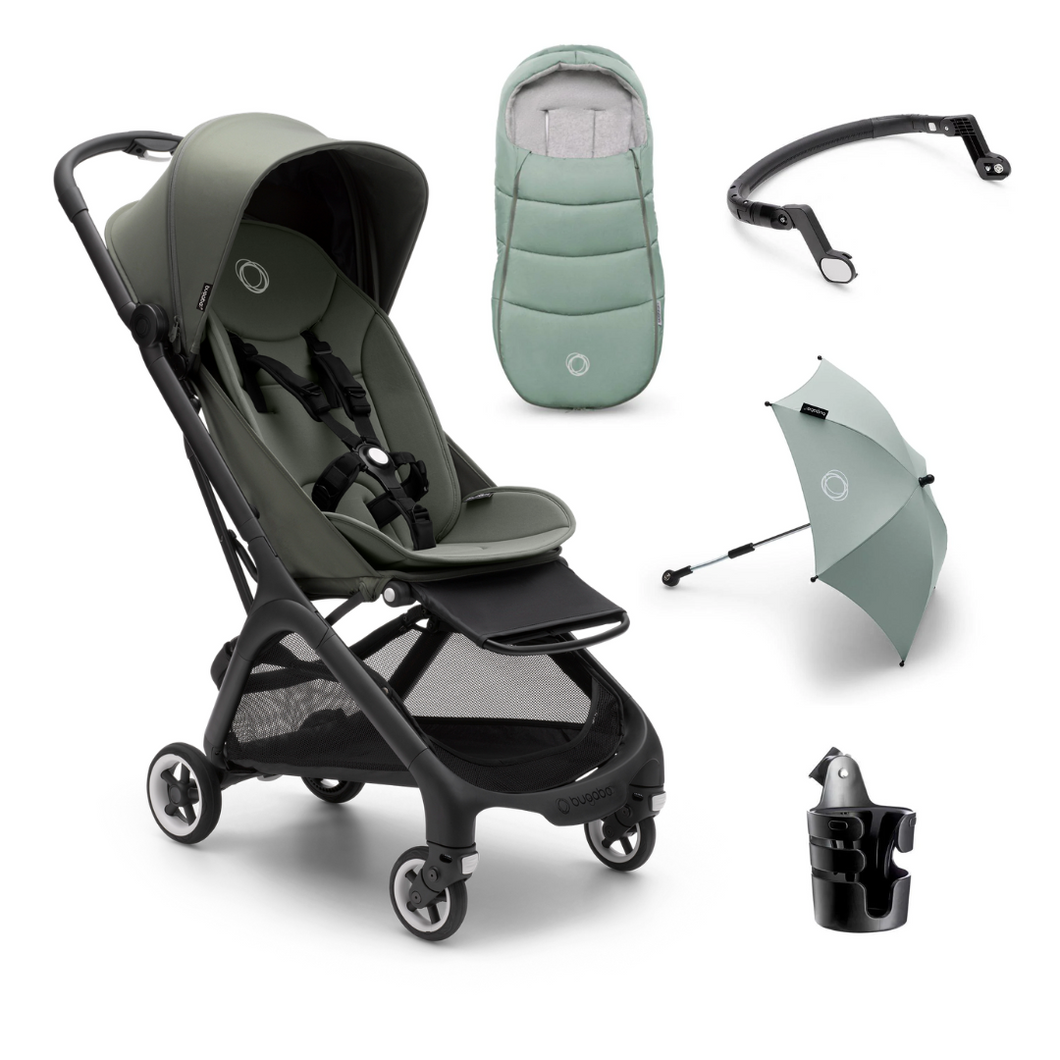 Bugaboo Butterfly Compact Stroller Accessories Bundle Forest